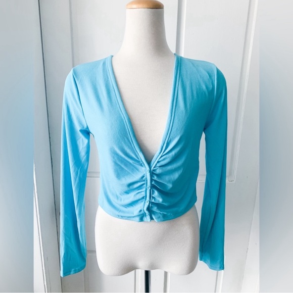 NWT Zara ruched crop top - Picture 2 of 2